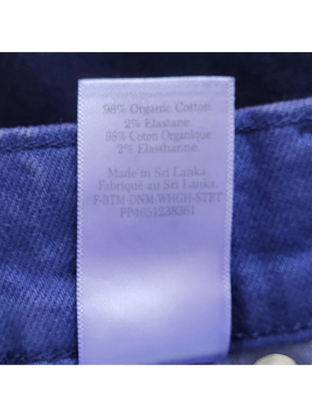 Everlane The Way High Jean Womens Size 28T Blue Straight Leg Organic Cotton - Picture 8 of 8